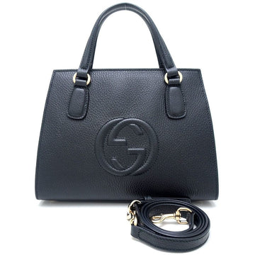 Gucci Black Leather HandNew 1:1 Bags Shoulder New 1:1 Bags