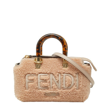 Logo By The Way Top Handle Bag Shearling Mini