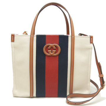 Gucci Brown Ivory Canvas Tote New 1:1 Bags