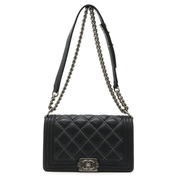 Boy Flap Bag Quilted Calfskin Old Medium