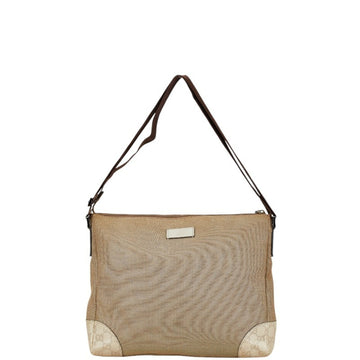 Gucci Brown Canvas Leather Shoulder New 1:1 Bags