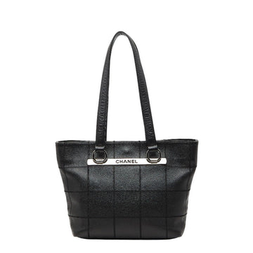 Square Stitch Tote Leather Medium
