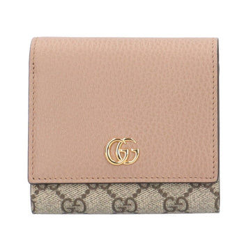 Gucci Beige Pink Gg Supreme Wallet (Bi-Fold)