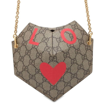 Gucci Beige Red Color Gg Supreme Shoulder Bag