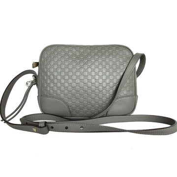 Gucci Gray Leather Shoulder Bag