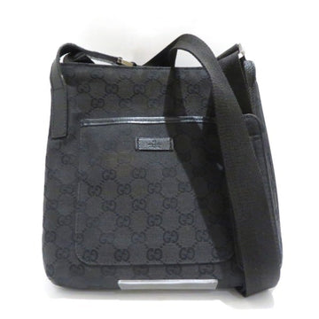 Gucci Black Gg Canvas Leather Shoulder New 1:1 Bags