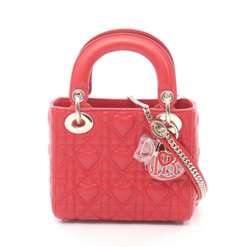 Christian Dior Red Color Leather Handbag ()
