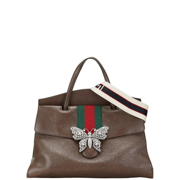 Gucci Brown Leather HandNew 1:1 Bags Shoulder New 1:1 Bags
