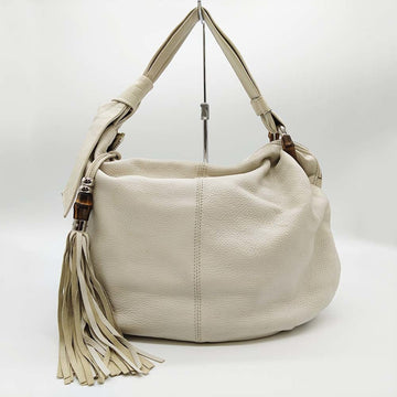 Gucci Ivory White Leather Shoulder Bag