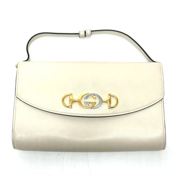 Gucci White Leather Shoulder Bag