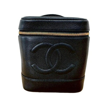 Vintage Timeless Cosmetic Case Caviar Tall