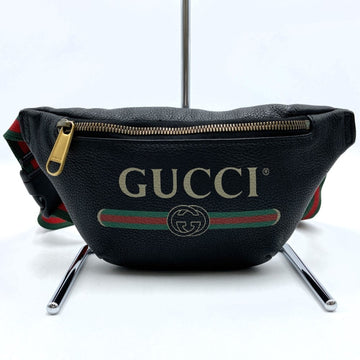 Gucci Black Leather Fanny Pack