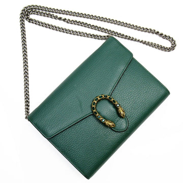 Gucci Green Leather Shoulder Bag