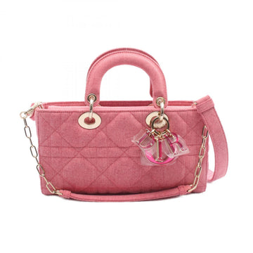 Christian Dior Pink Denim Handbag ()