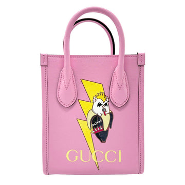 Gucci Pink Leather Handbag Shoulder Bag