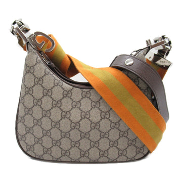Gucci Beige Brown Gg Canvas Shoulder Bag
