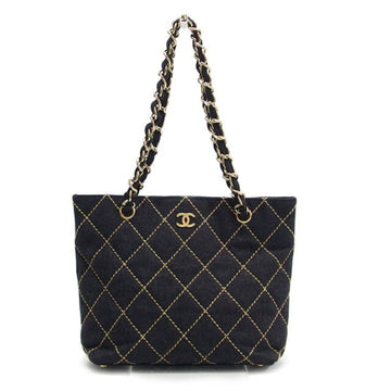Surpique Chain Tote Quilted Wool Small