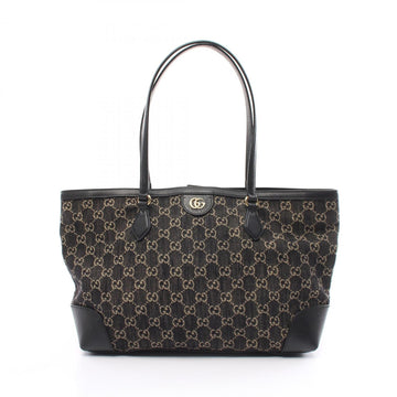 Gucci Gg Canvas Beige Black Gg Canvas Tote Bag