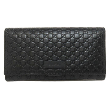Gucci Black Leather Long Wallet (Bi-Fold)