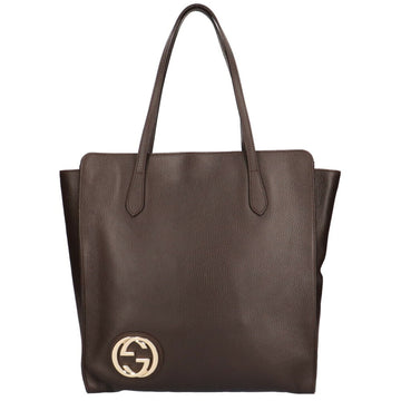 Gucci Daily Brown Leather Tote Bag