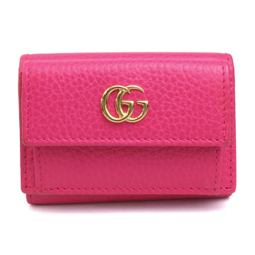 Gucci Pink Leather Wallet (Tri-Fold)