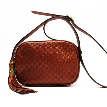 Gucci Metallic Brown Leather Shoulder Bag