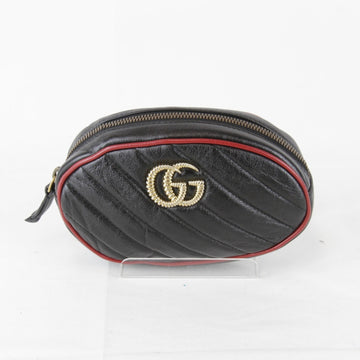 GG Marmont Belt Bag Diagonal Quilted Leather