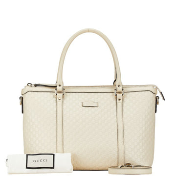 Gucci White Leather Handbag Shoulder Bag
