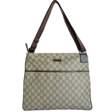 Gucci Beige Brown Pvc Shoulder Bag