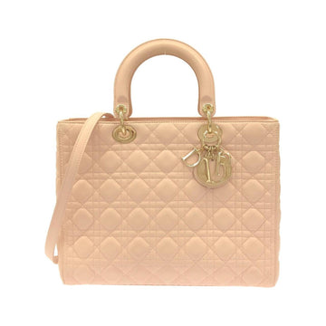 Christian Dior Light Pink Leather Handbag ()