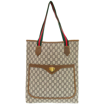 Gucci Beige Pvc Canvas Tote Bag