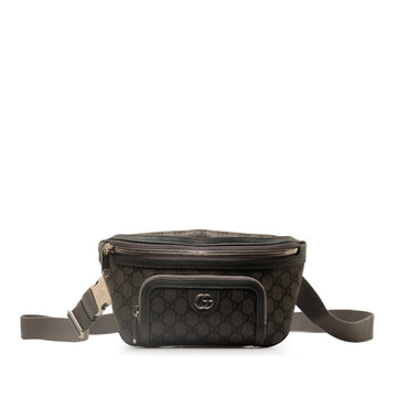 Gucci Gg Marmont Gray Gg Supreme Fanny Pack