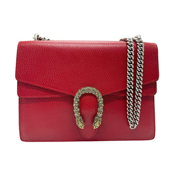 Gucci Red Color Leather Shoulder Bag