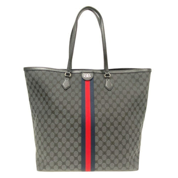 Gucci Black Canvas Leather Tote New 1:1 Bags