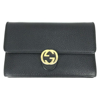 Gucci Black Leather Shoulder Bag