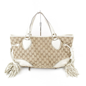 Gucci Beige Gg Canvas Tote Bag