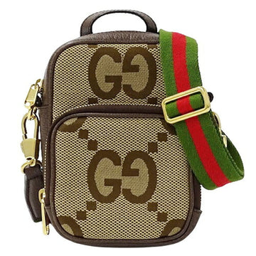 Gucci Beige Brown Gg Canvas Shoulder Bag