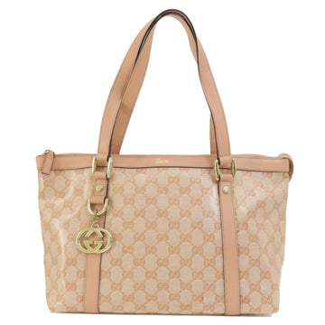 Gucci Pink Coated Canvas Handbag