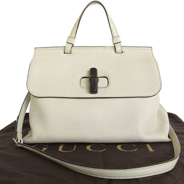 Gucci Ivory Leather Handbag Shoulder Bag