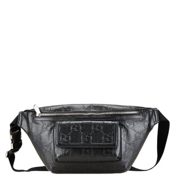 Gucci Black Leather Fanny Pack Sling New 1:1 Bags