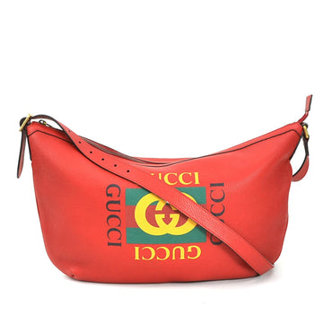 Gucci Red Color Leather Shoulder Bag