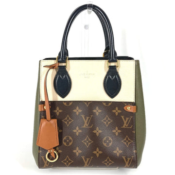 Fold Tote Monogram Canvas and Leather PM