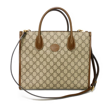 Gucci Beige Gg Supreme Leather HandNew 1:1 Bags Shoulder New 1:1 Bags Tote New 1:1 Bags
