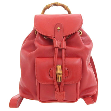 Gucci Red Color Leather Backpack