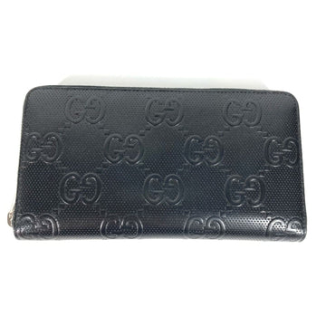 Gucci Black Leather Long Wallet (Bi-Fold)