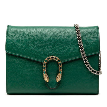 Dionysus Chain Wallet Leather with Embellished Detail Small
