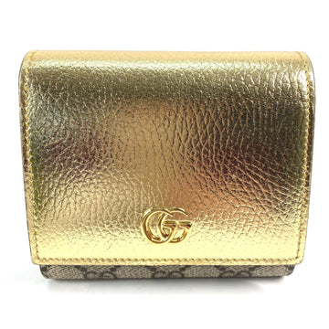 Gucci Gold Leather Wallet (Bi-Fold)