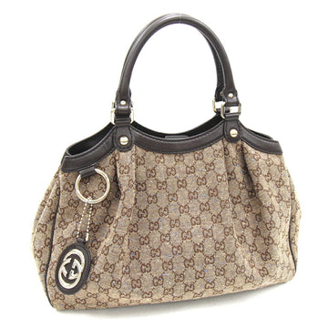 Gucci Dark Brown Leather Canvas HandNew 1:1 Bags