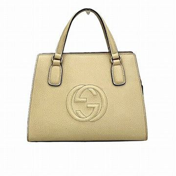 Gucci Ivory Leather Handbag Shoulder Bag
