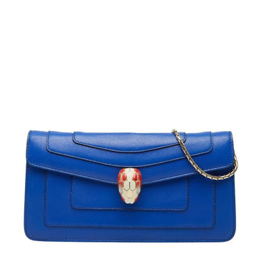 Serpenti Forever Chain Clutch Leather